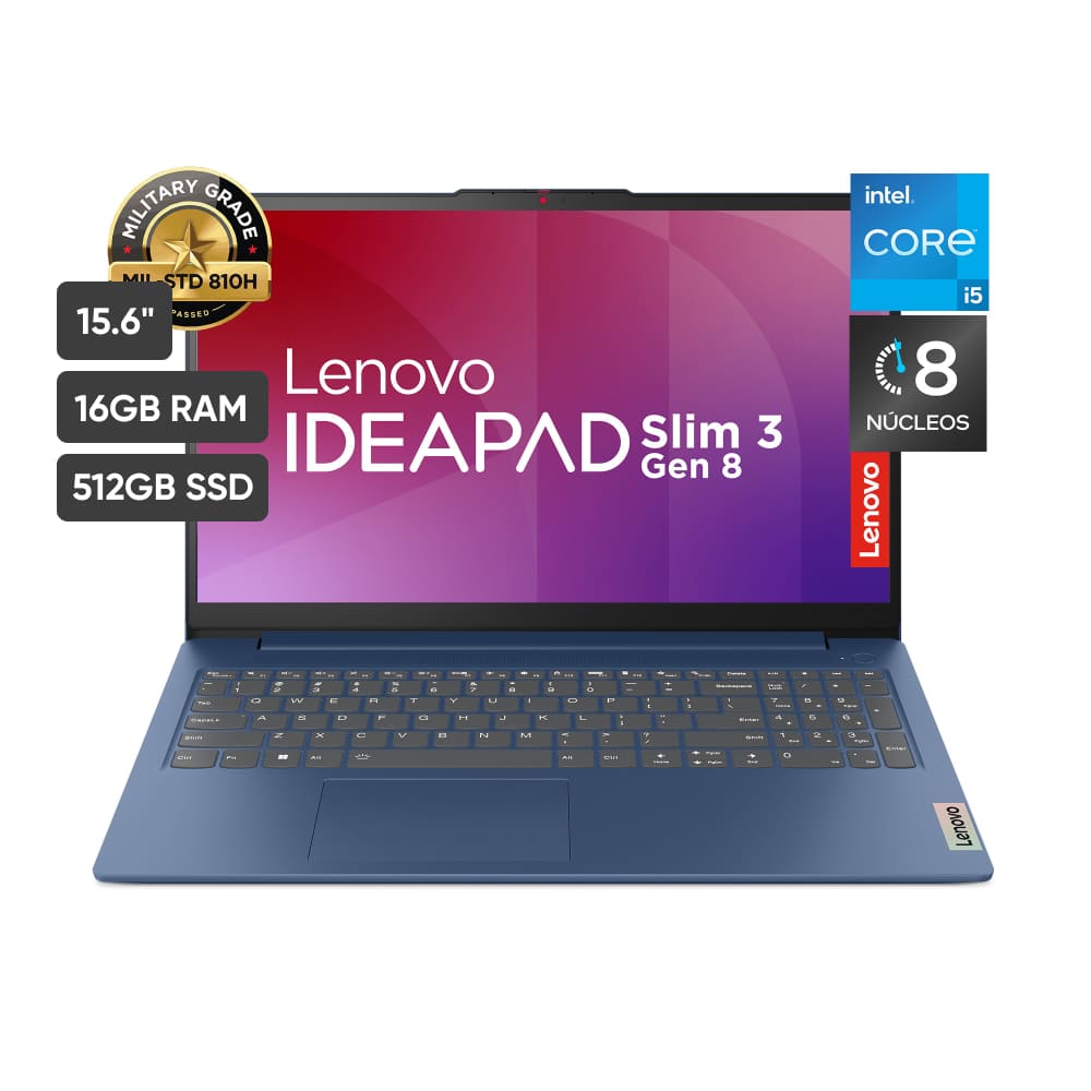Notebook LENOVO 15IAH8 15.6"" Intel Core i5 12va generación 16GB 512GB SSD