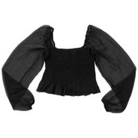 Blusa Manga Larga Crop Mujer SINGULAR