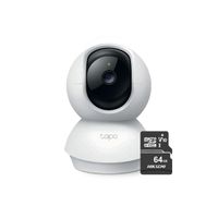 Cámara de Seguridad Wi-Fi 360 Tapo TC70 - Tplink  MicroSD 64GB