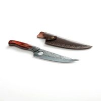 Cuchillo de Acero Inoxidable con Funda de Cuero Taurus
