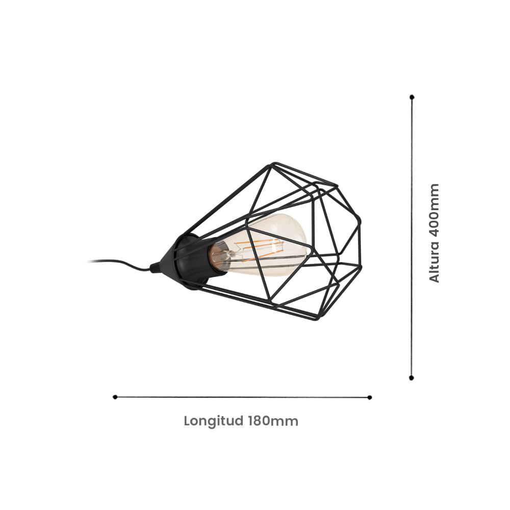 Lámpara De Mesa Eglo Tarbes 1X60W