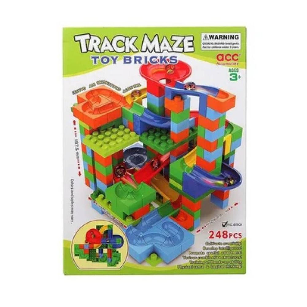 Juego de construcción bloques track maze 248pc