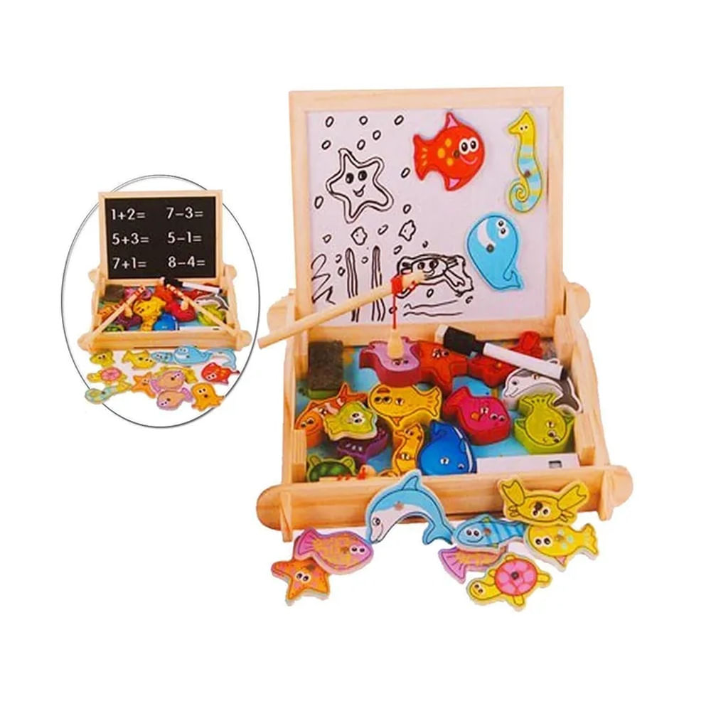 Juego didáctico tablero dibujo de pesca ylg-035