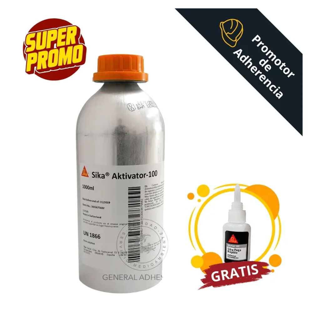 Promotor de adherencia Sika Aktivator-100 x1L - Sikafast 201