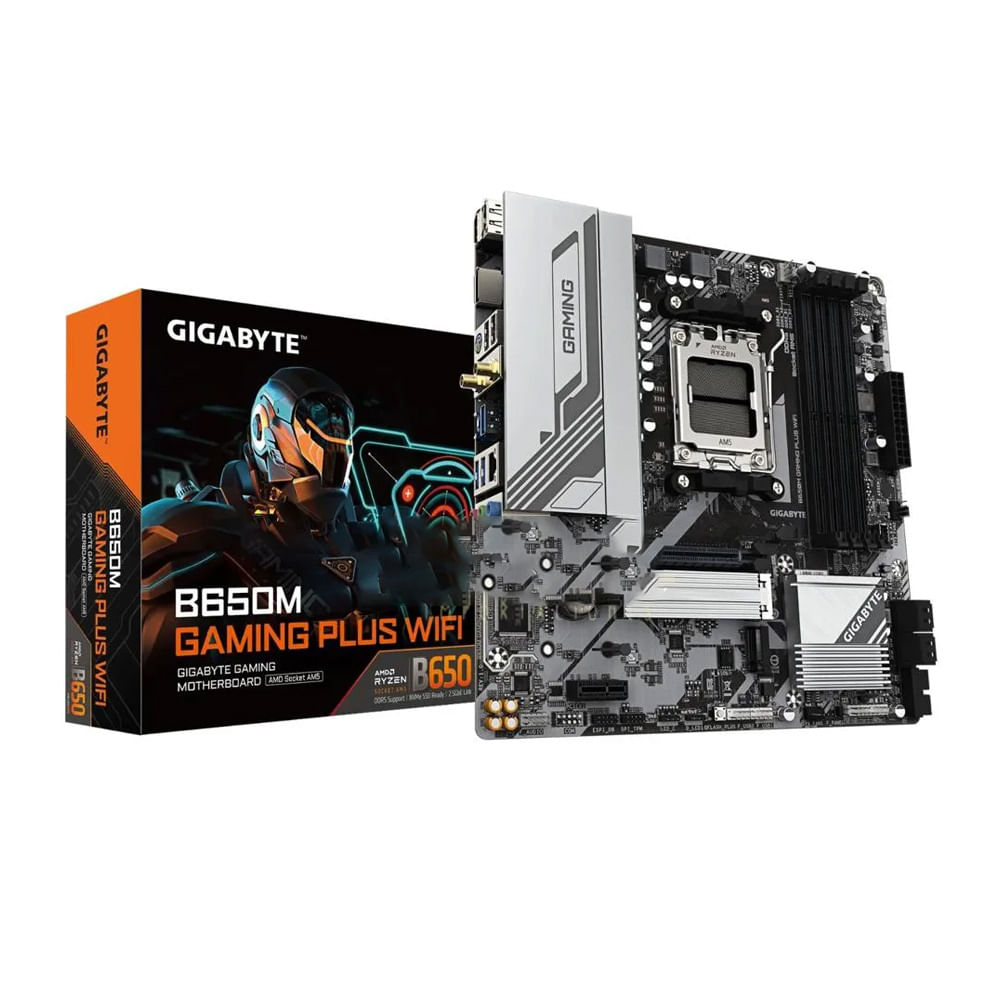Placa base GIGABYTE B650M GAMING PLUS WIFI DDR5 PCI EX HDMI conectividad WiFi
