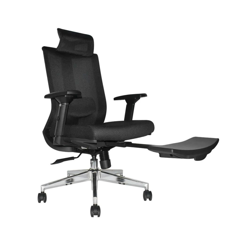 Silla Reclinable Kum Con Reposapies Negro PN Ofideas