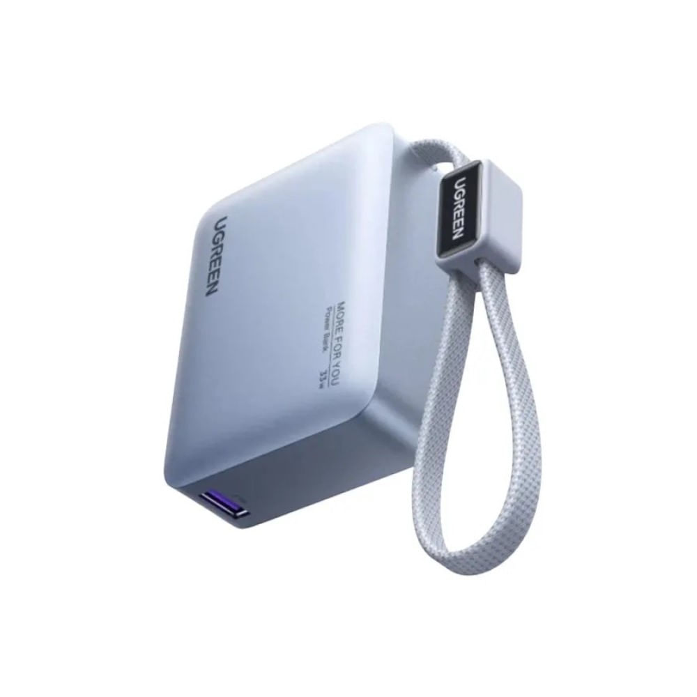 UGREEN Power Bank 10000mAh 33W con cable USB-C integrado y pantalla LED PB584 75173B