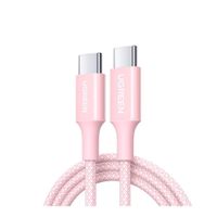 Cable UGREEN USB-C a USB-C 100W 5A 1M PD Carga Rápida Trenzado Rosa L502 65251