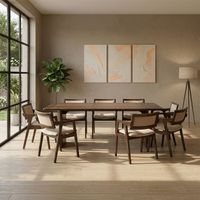 Juego De Comedor Aitana 8 Sillas Marrón