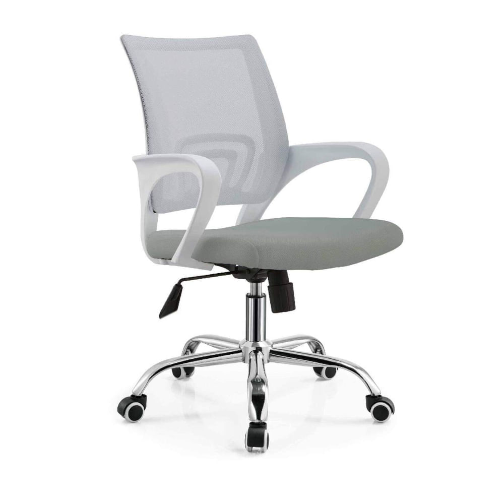 Silla Giratoria Rta-804 Blanco - Gris