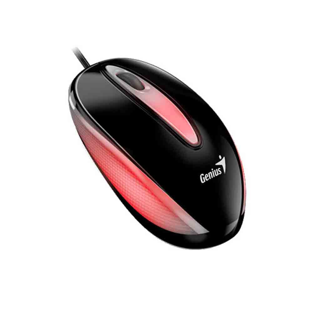 Mouse Genius DX-Mini USB Blueeye RGB 1600 DPI color negro