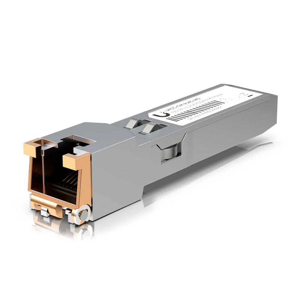 Módulo transceptor SFP+ Ubiquiti UACC-CM-RJ45-MG conectividad RJ45