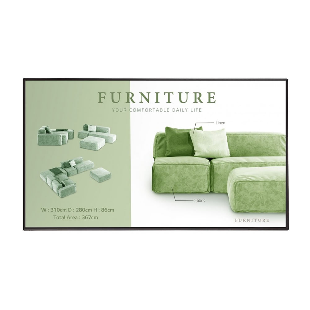 Pantalla Digital Signage 65UM5N 65IN  resolución 65 pulgadas