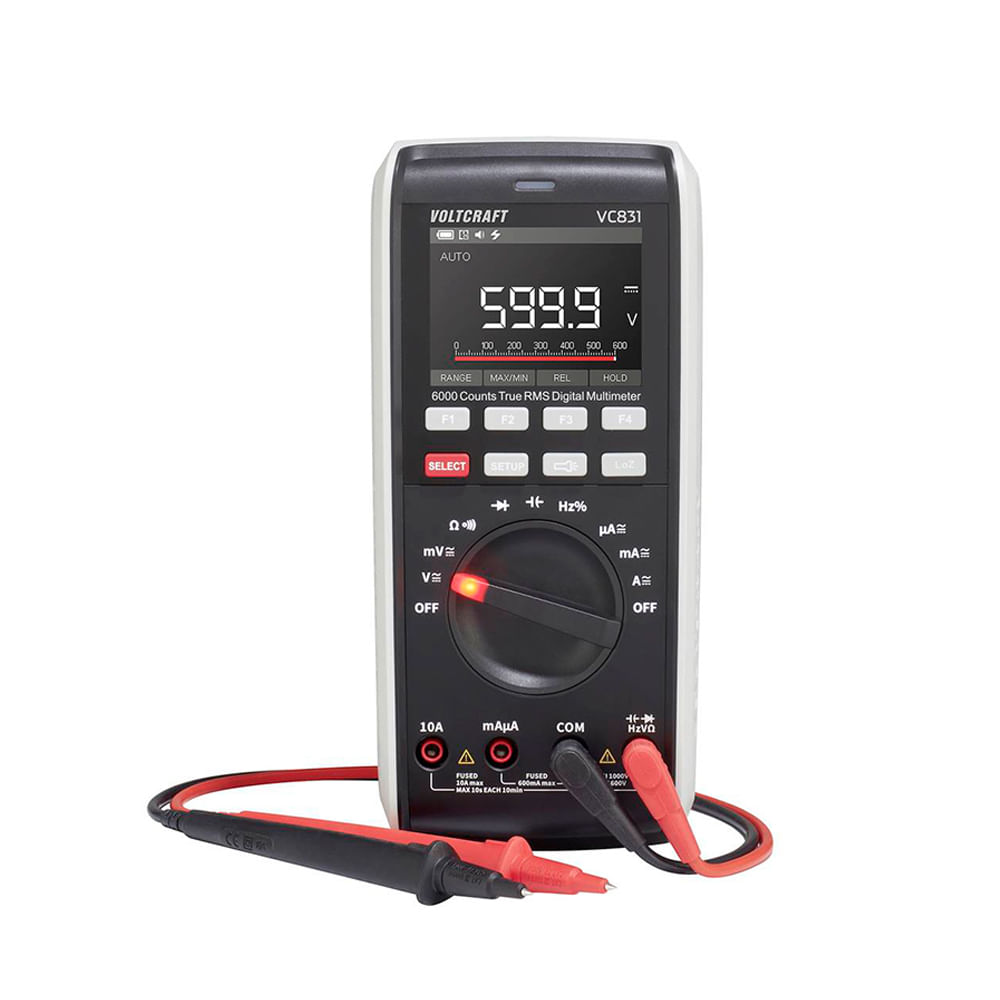 Multímetro VOLTCRAFT VC831 Digital 6000 cuentas LoZ CAT III 1000V CAT IV 600V