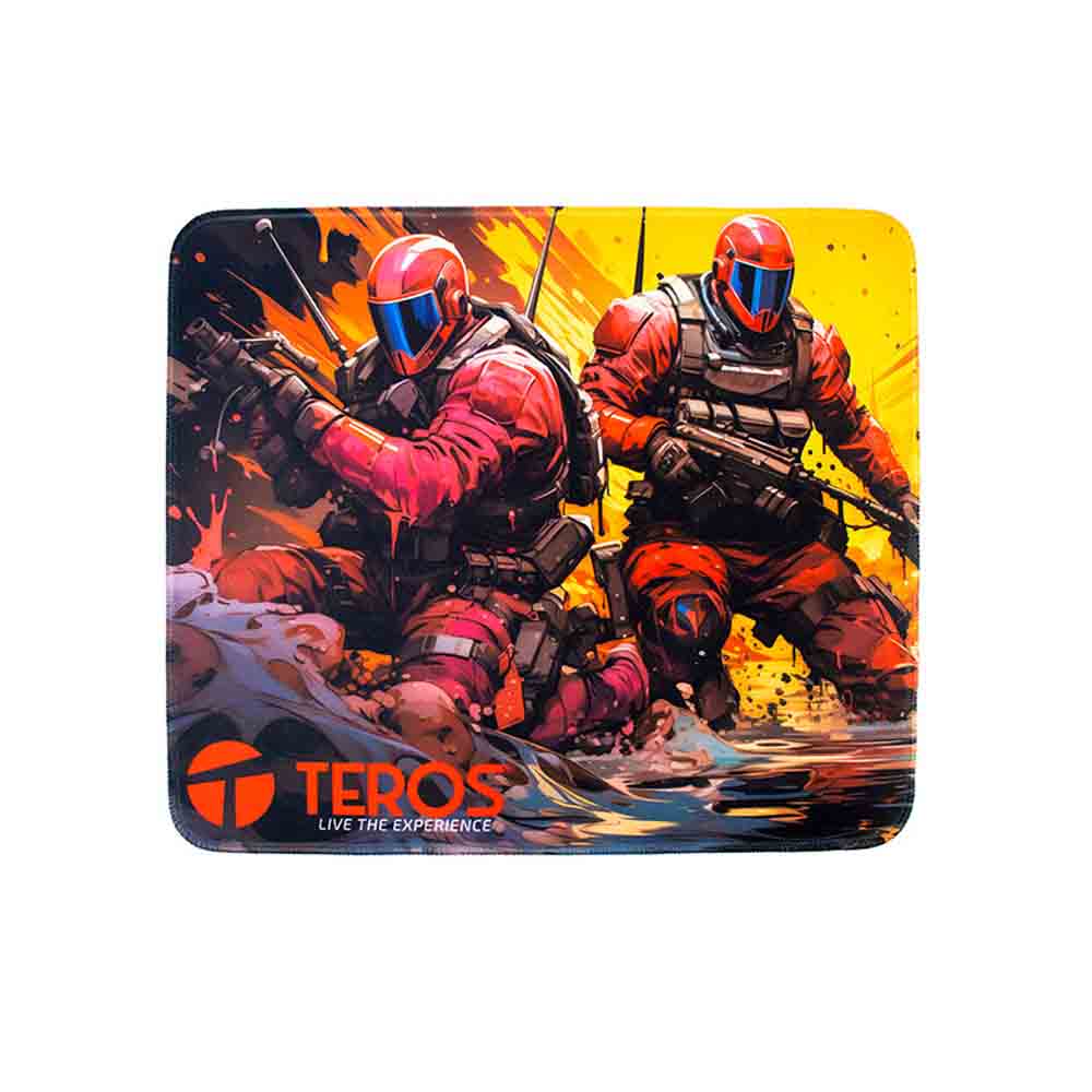 Mouse de juego TEROS TE-3019 8000 DPI color negro