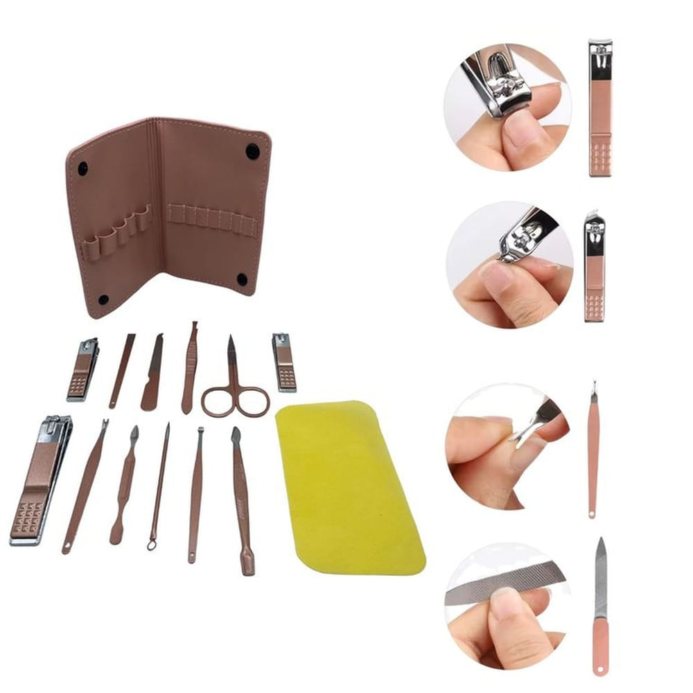 Juego De Manicura Con Cortauñas Portátil