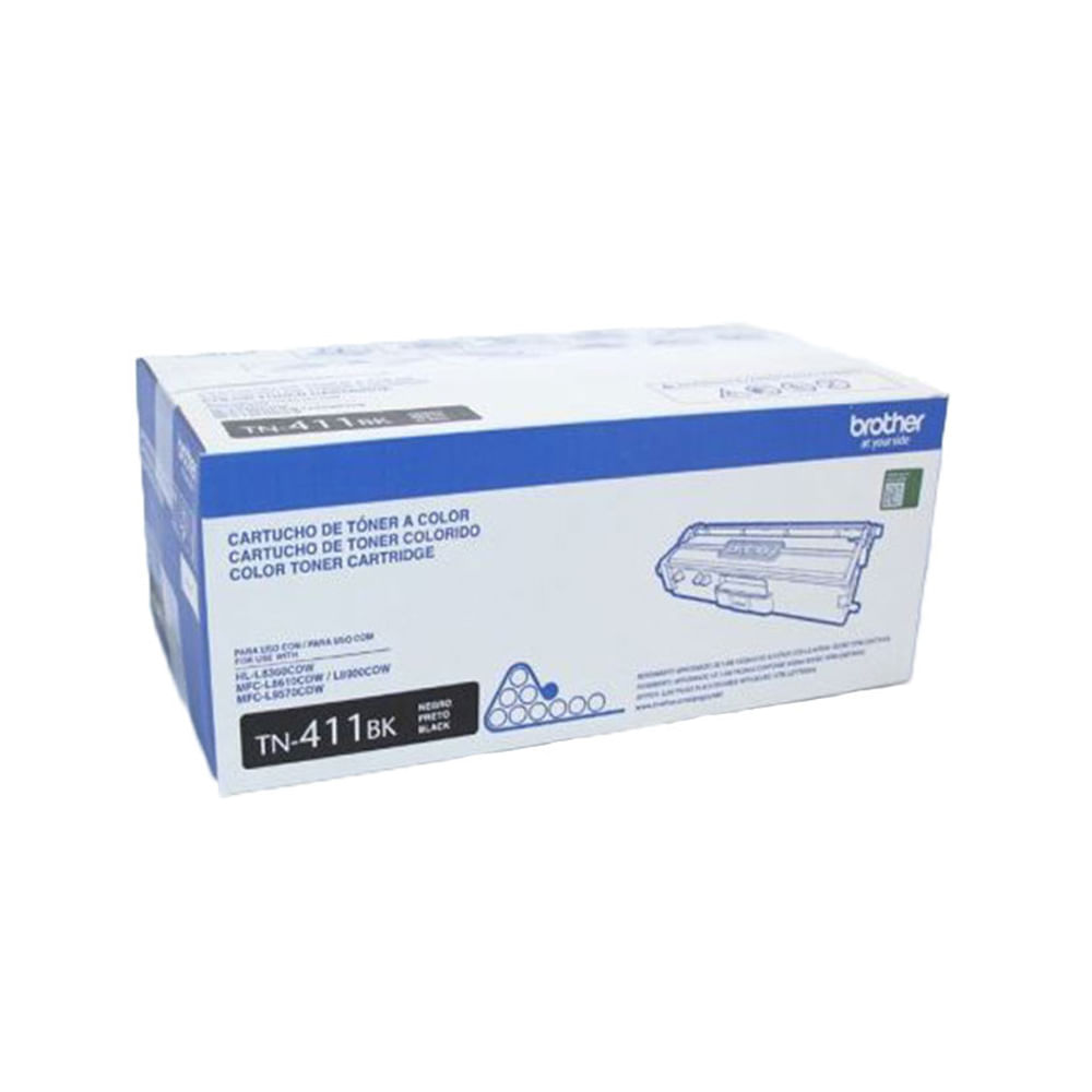 Toner Brother TN-411BK 3K pag. para MFCL8900CDW en negro