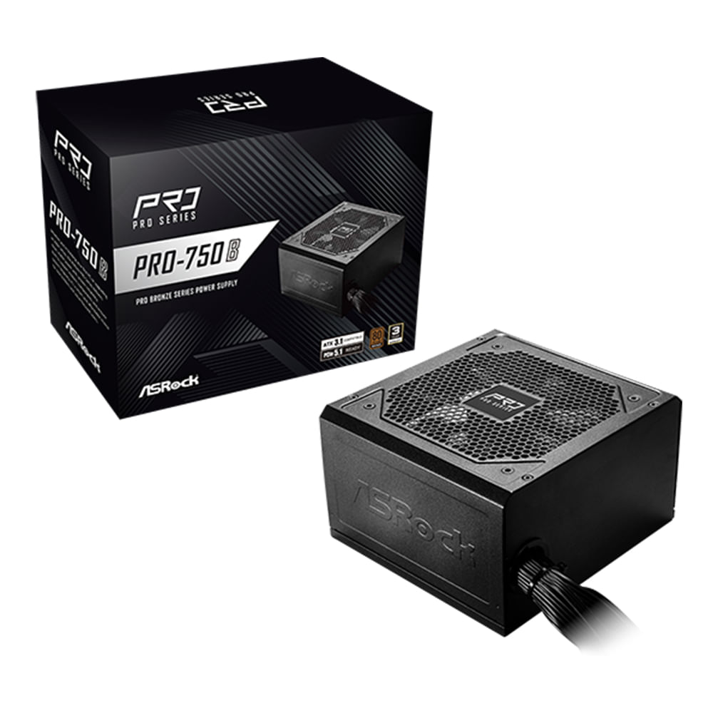 Fuente de alimentación Asrock PRO-750G 750 W 80 Plus Bronze