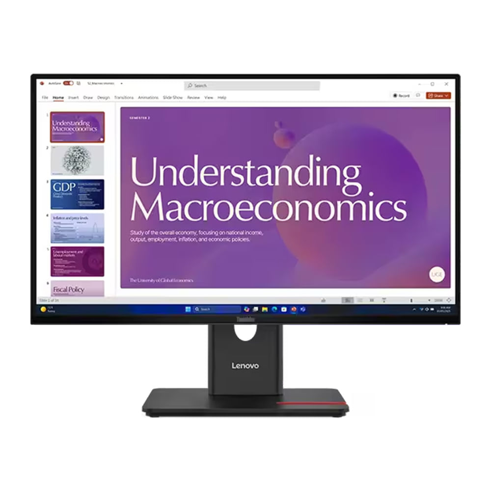 Monitor Lenovo T24D-40 IPS 23.8"" Resolución HDMI DP USB-C RJ45 48Hz-120Hz