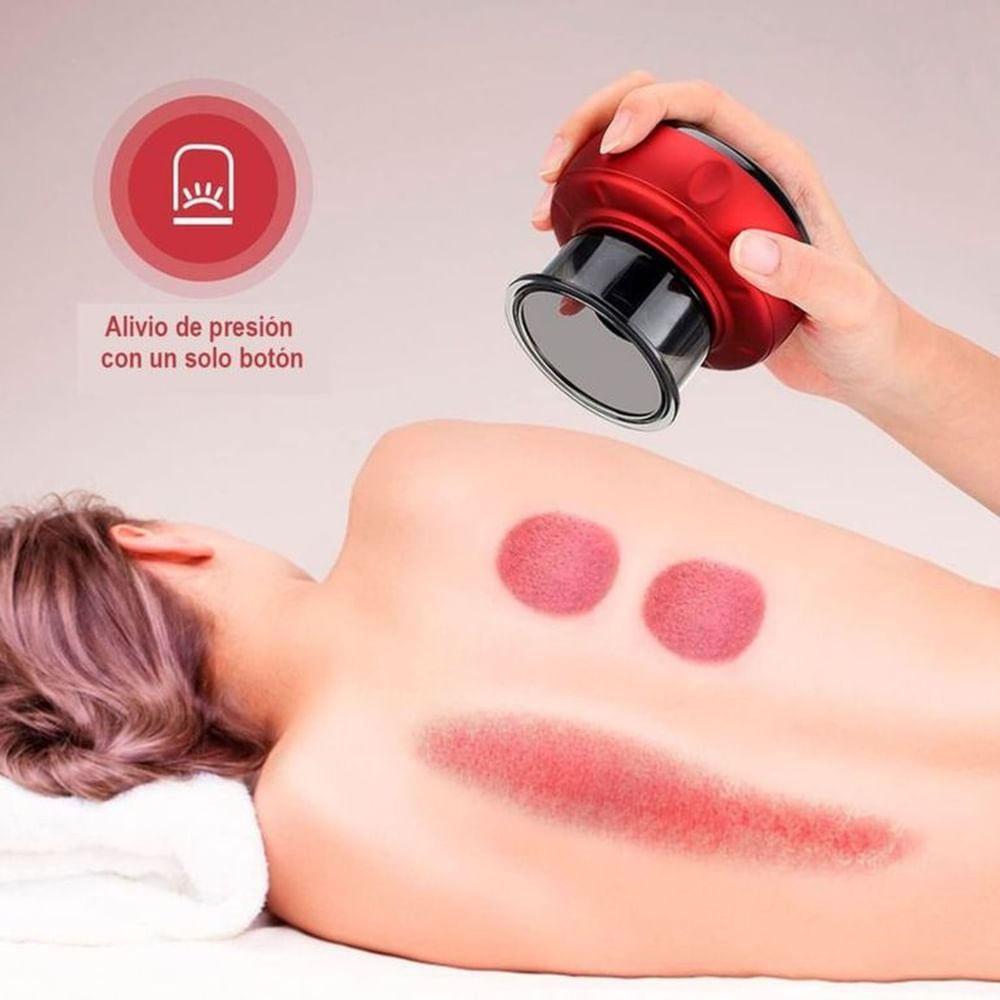 Masajeador de Ventosas Inteligente con Luz Roja y Succión