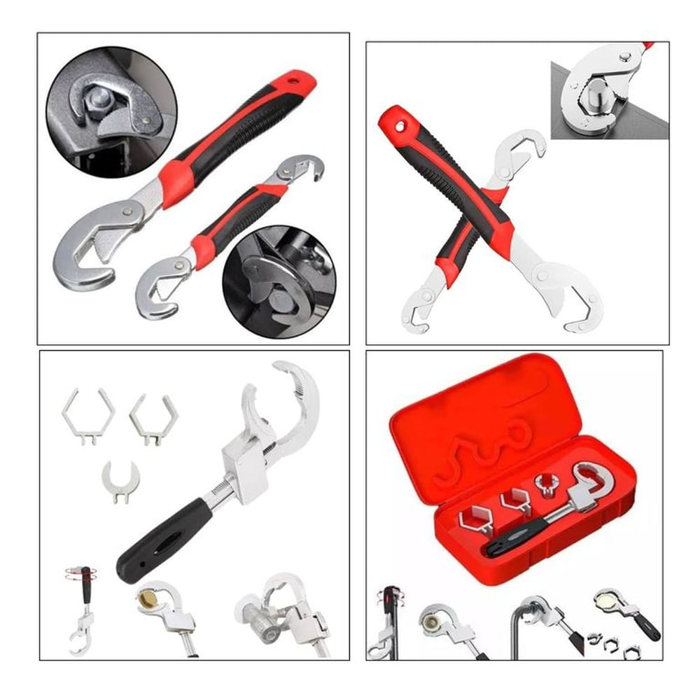 PACK Set Dos Llaves Francesas + Llave De Gasfiteria Premiun