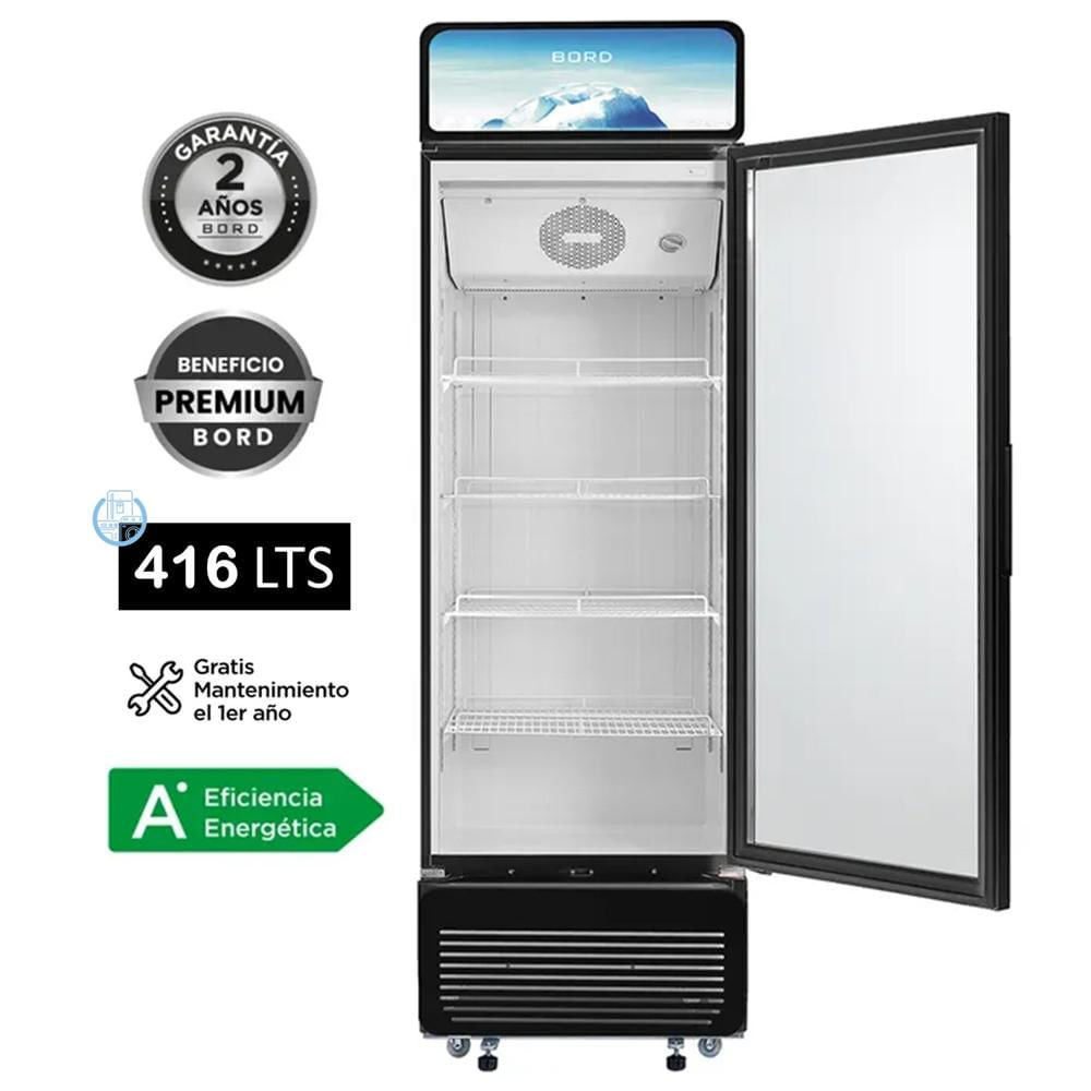 Vitrina Exhibidora Visicooler Bord 416LT Vertical EX416-M Blanco