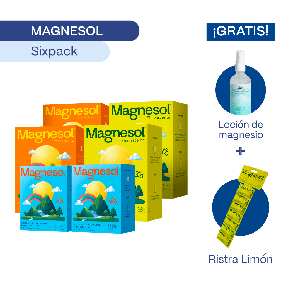 Pack 6 Cajas Magnesol Efervescente Surtido - Magnesio y Zinc