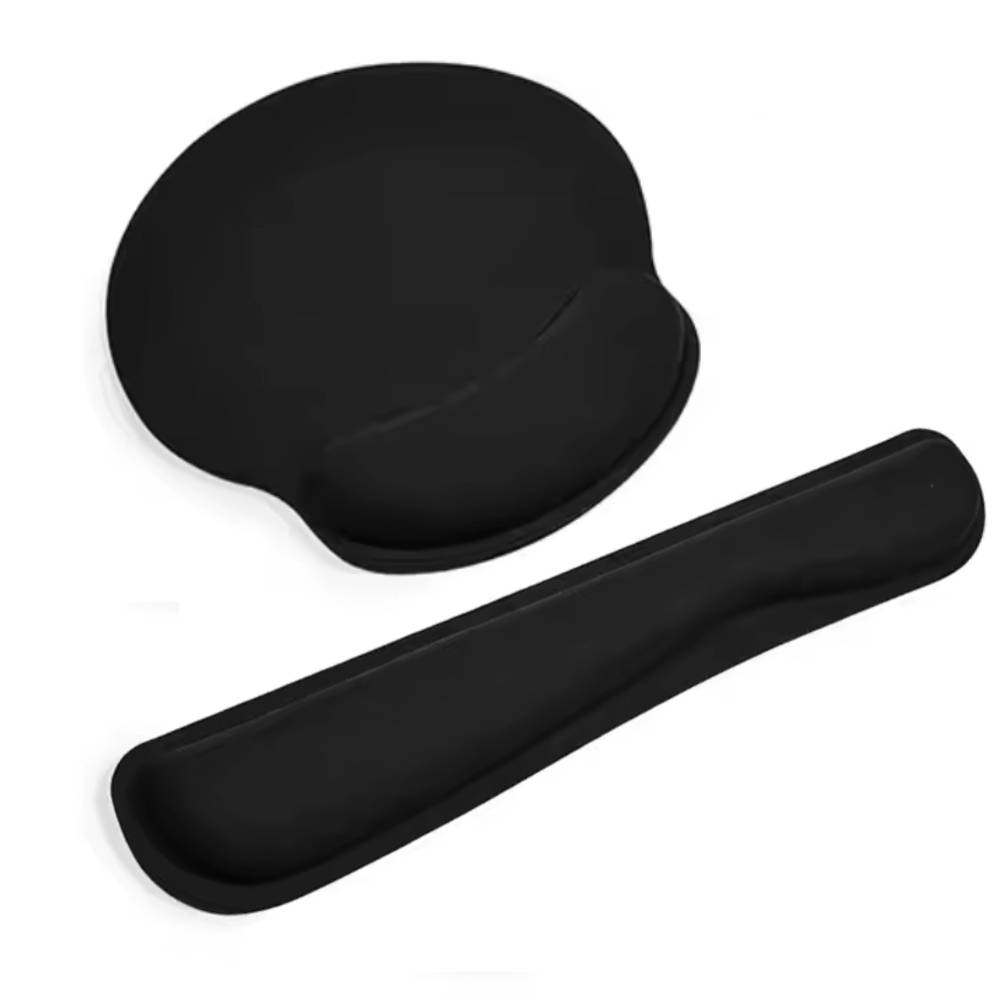Pad Mouse Ergonómico Con Soporte Para Muñeca Color Negro