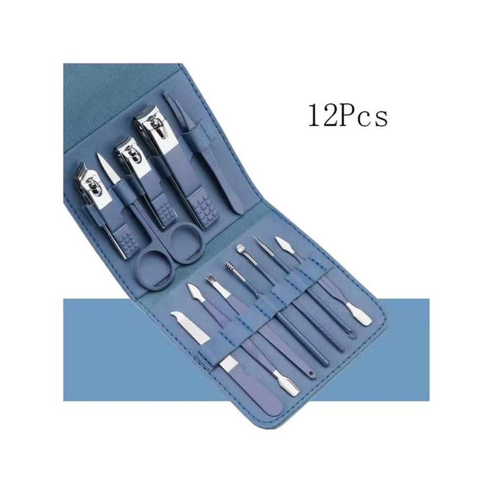 Set De Manicura Pedicura Acero Inoxidable Cortauñas