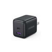 UGREEN Cargador 30W GaN 2 en 1 USB-C USB-A Carga Rápida PD 3.0 Gris X516 65025