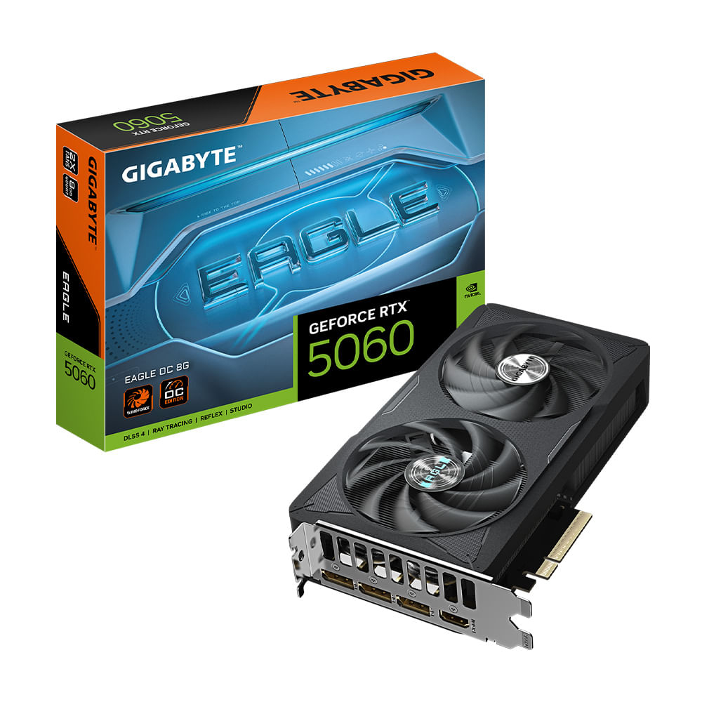 Tarjeta GIGABYTE GV-N5060EAGLE OC-8GD 2550MHz GDDR7 8GB