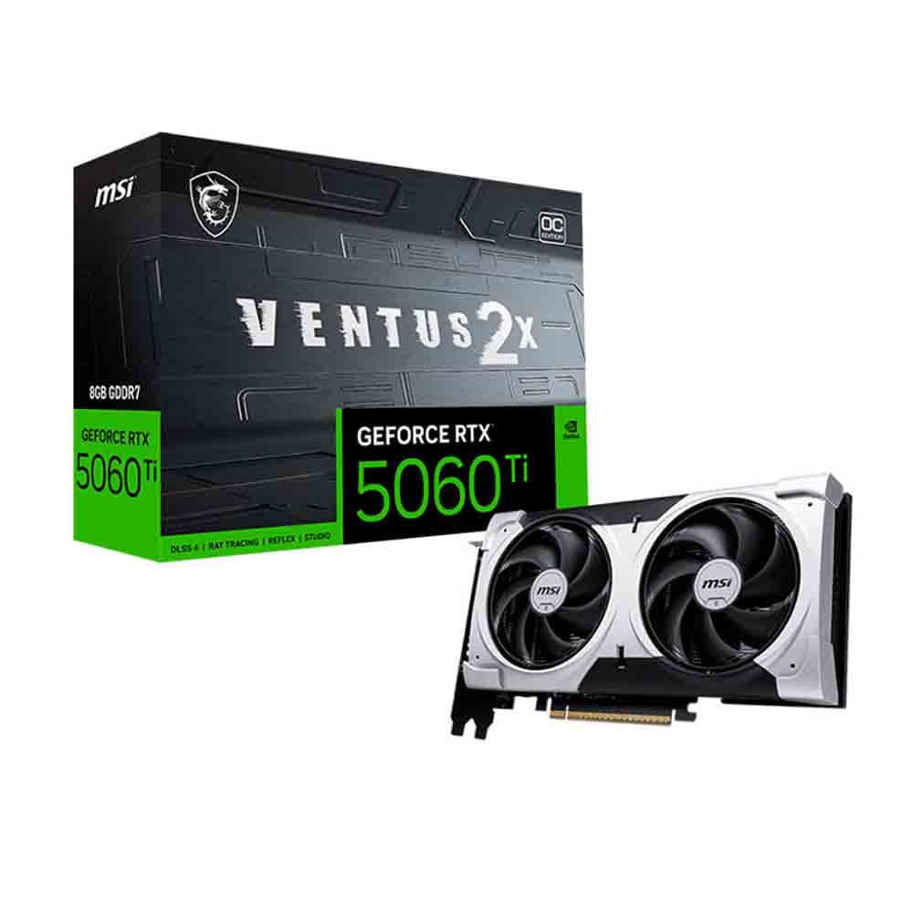 Tarjeta de video MSI GeForce RTX5060TI 8GB velocidad GDDR7