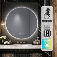 Espejo LED Tri Luz Redondo Orange 45x45cm