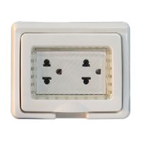 Hidrobox Blanco Toma Doble Lt Opalux 15a Opalux