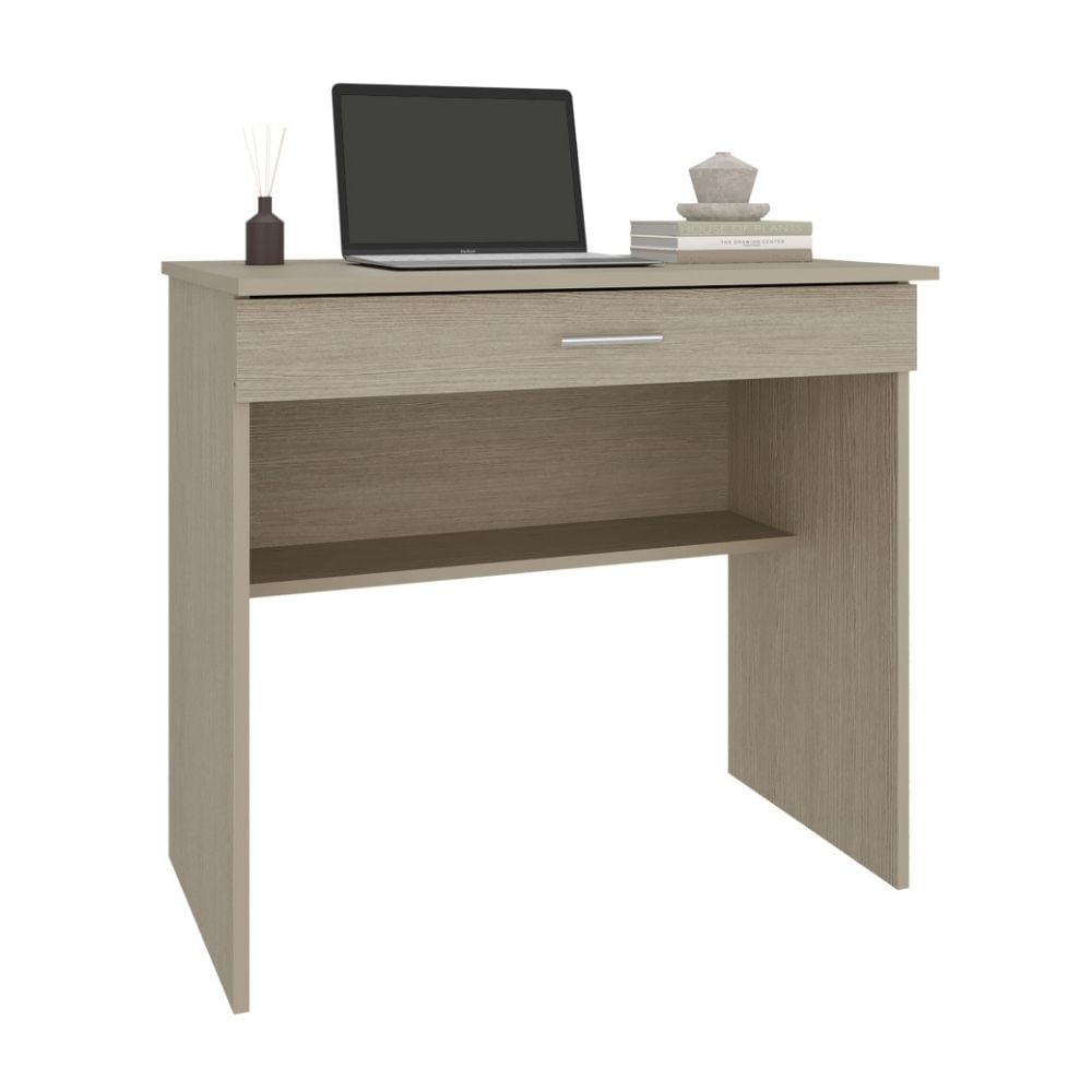 Escritorio Recto 1 Cajón Office 73x80cm Melamina Cartagena Tuhome
