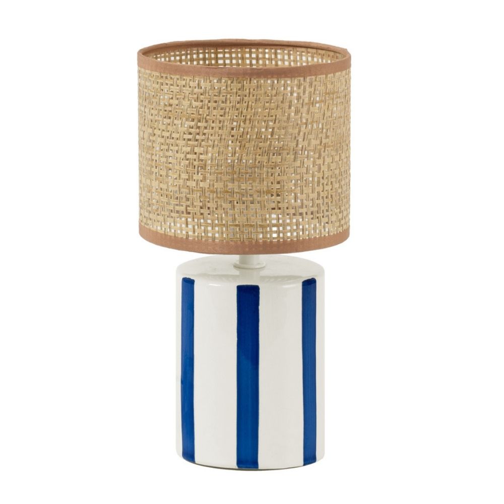 Lámpara de Mesa Trama Azul 28cm Decore