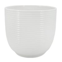 Maceta Decorativa Cerámica Blanca Orange