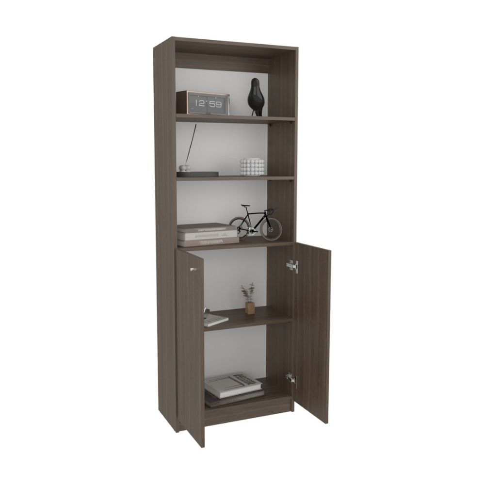 Estante Home-E M4 2 Puertas 5 Niveles Milan Blanco Tuhome