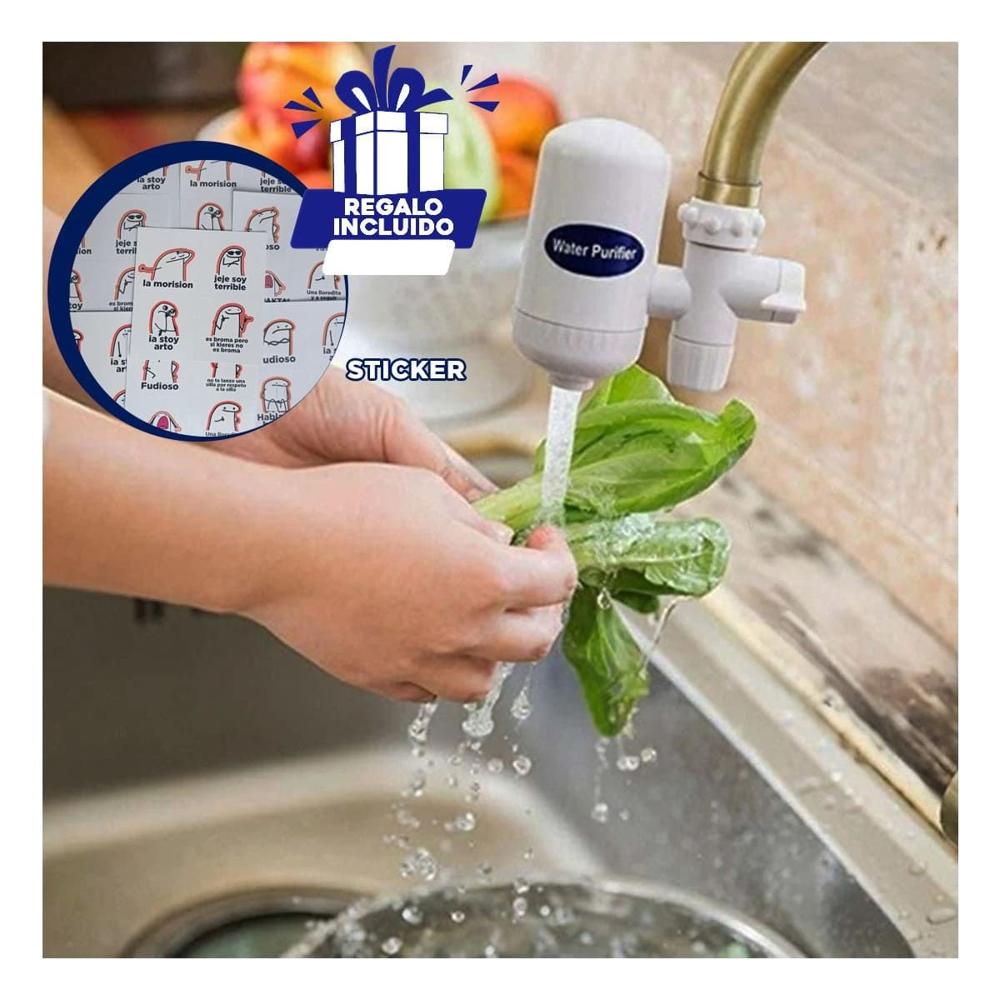 Canal De Agua Blanco para Cocina con Purificacion Estable Y+Regalo Sticker