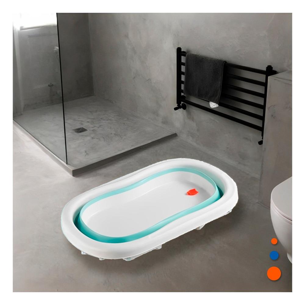 Estanque Plegable para Bebe Practico, Comodo y Funcional Verde Y+Ligas Regalo