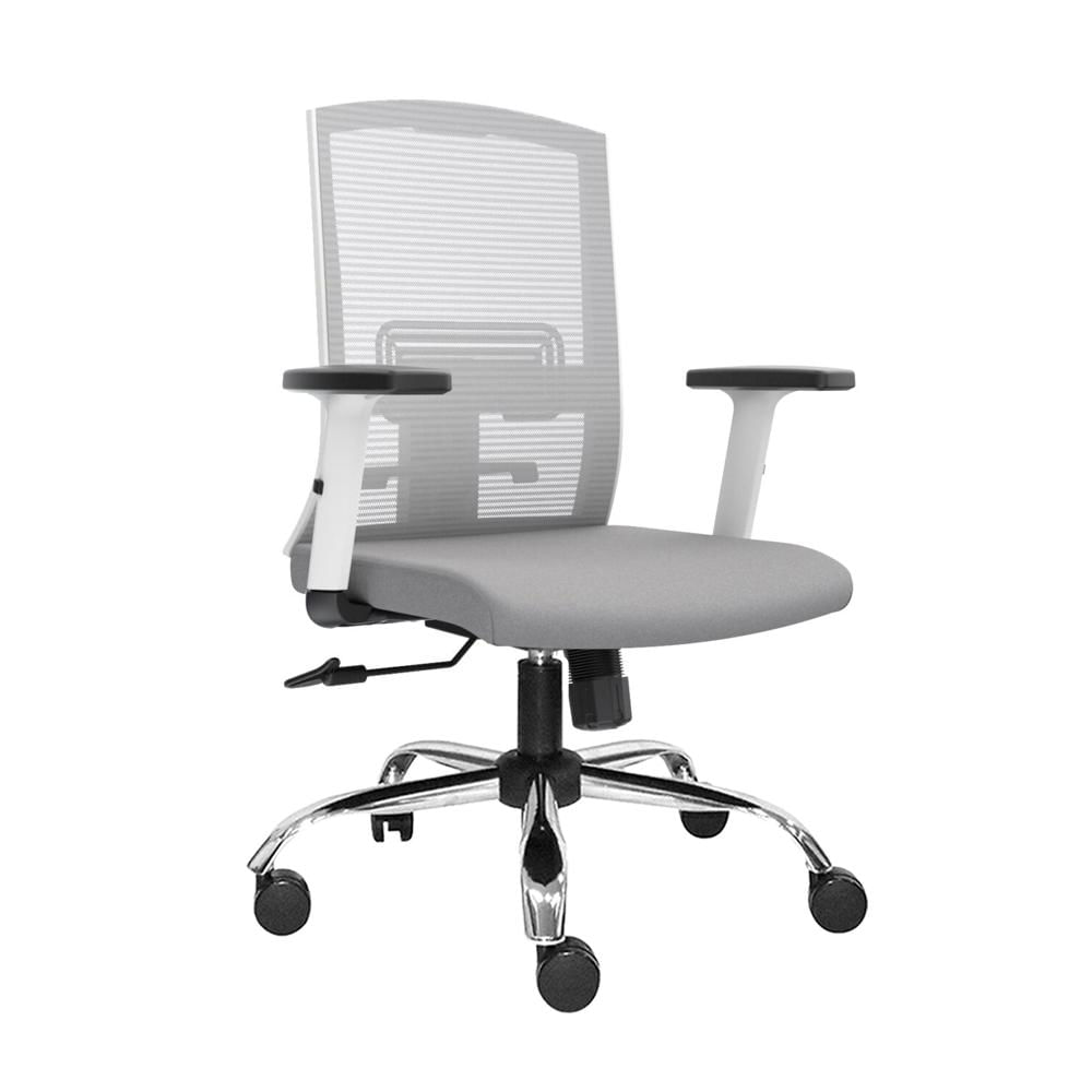 Silla Ergonómica Monk Syncro Gerente Cromado Gris PN Ofideas