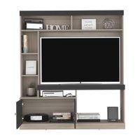 Centro de Entretenimiento 65"" Dante Melamina Bardolino/Wengue 180.6x180cm Tuhome