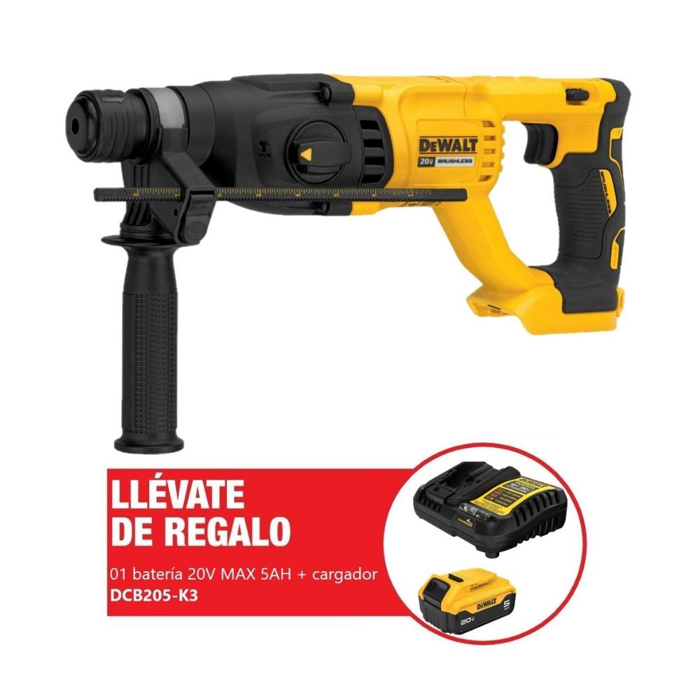 Rotomartillo 20v 2.6j + Batería 5ah + Cargador Dch133b-k1 Dewalt