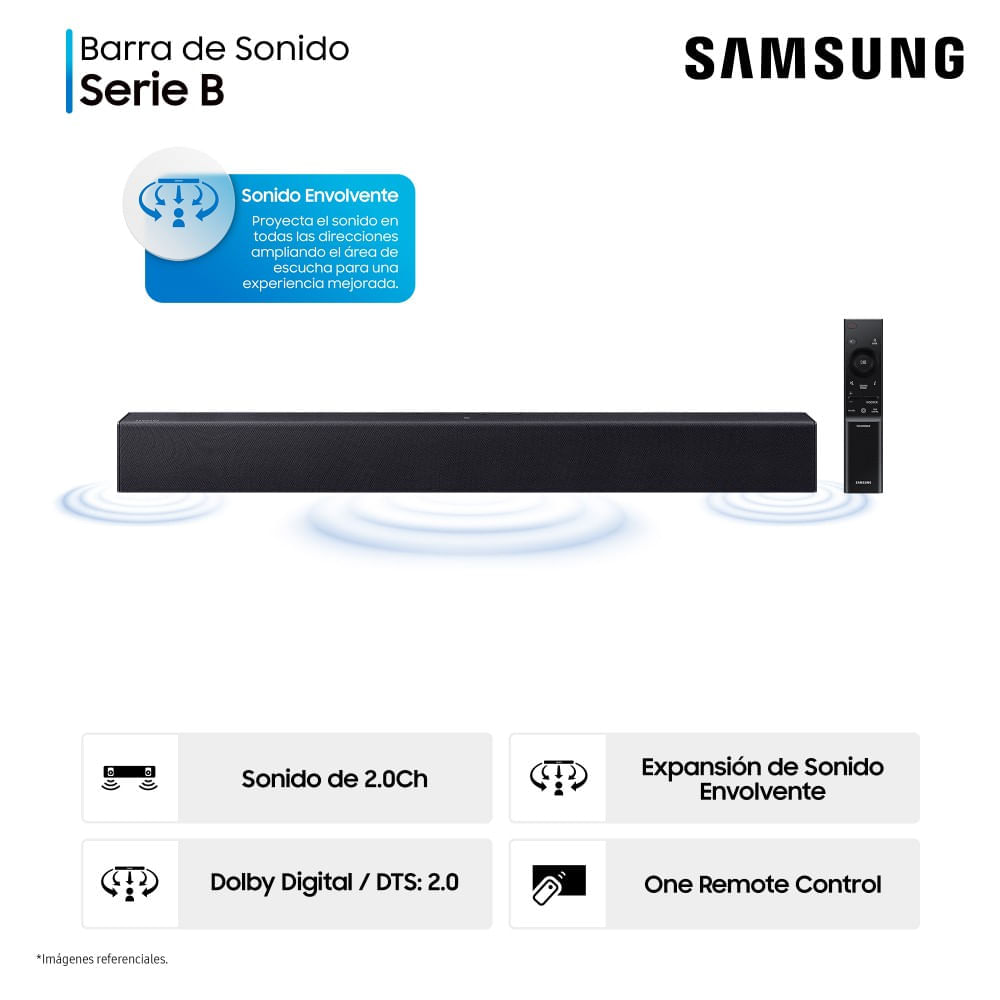 Soundbar Samsung Serie B 2 Ch B400f