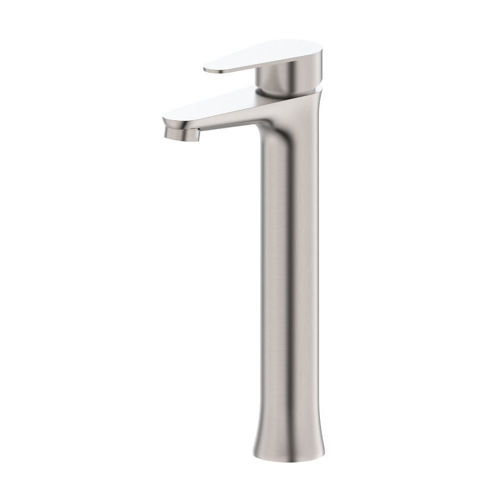 Mezcladora Monocomando de Lavatorio Alta Eco Acero Inoxidable Trebol