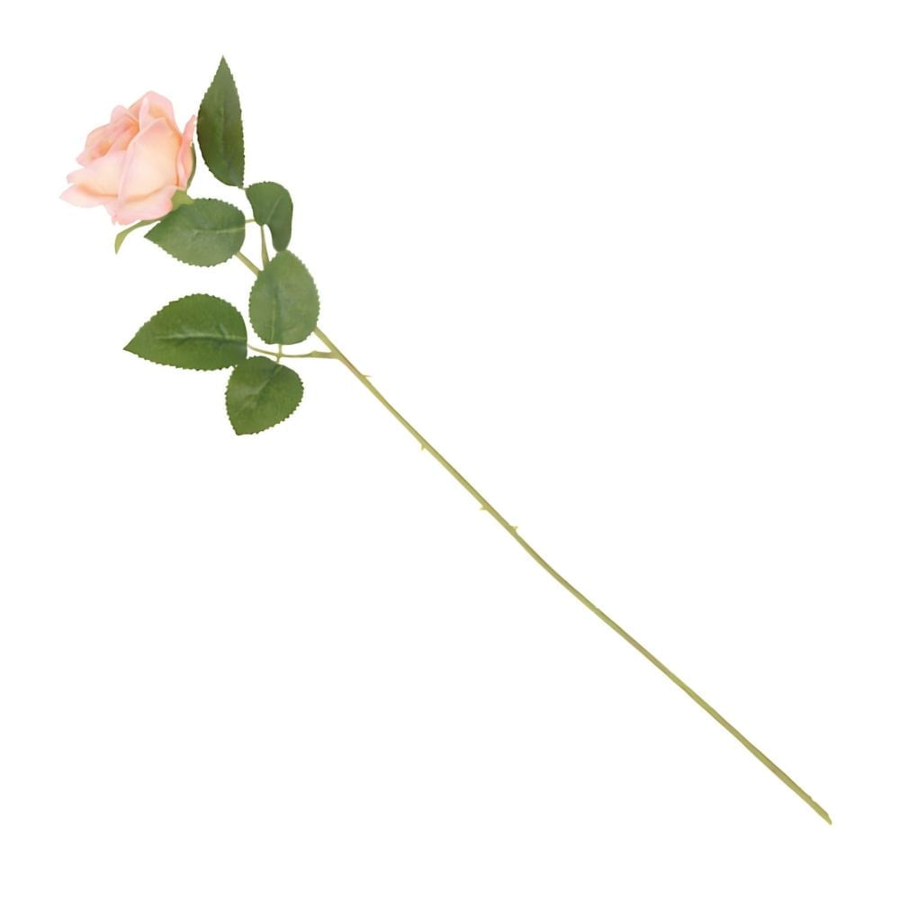 Rosa Artificial Rosada 51cm Orange