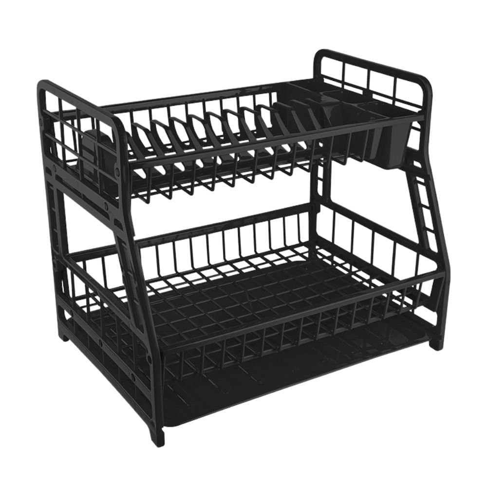 Escurridor de Platos 2 Niveles Cloe Negro Basa