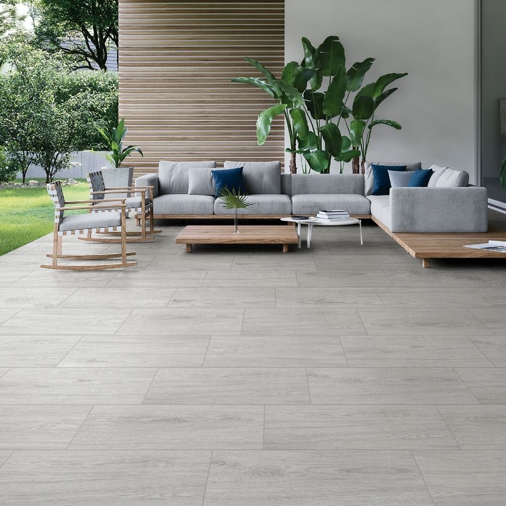 Piso Cerámico Maderado Larice Gris 30x60 2.16m2 Celima