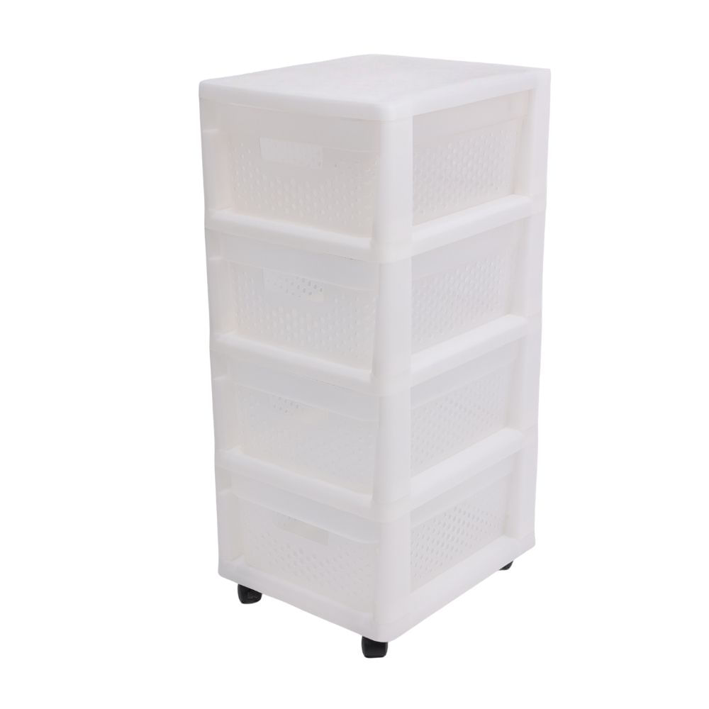 Organizador de baño con cajones plástico 4 niveles