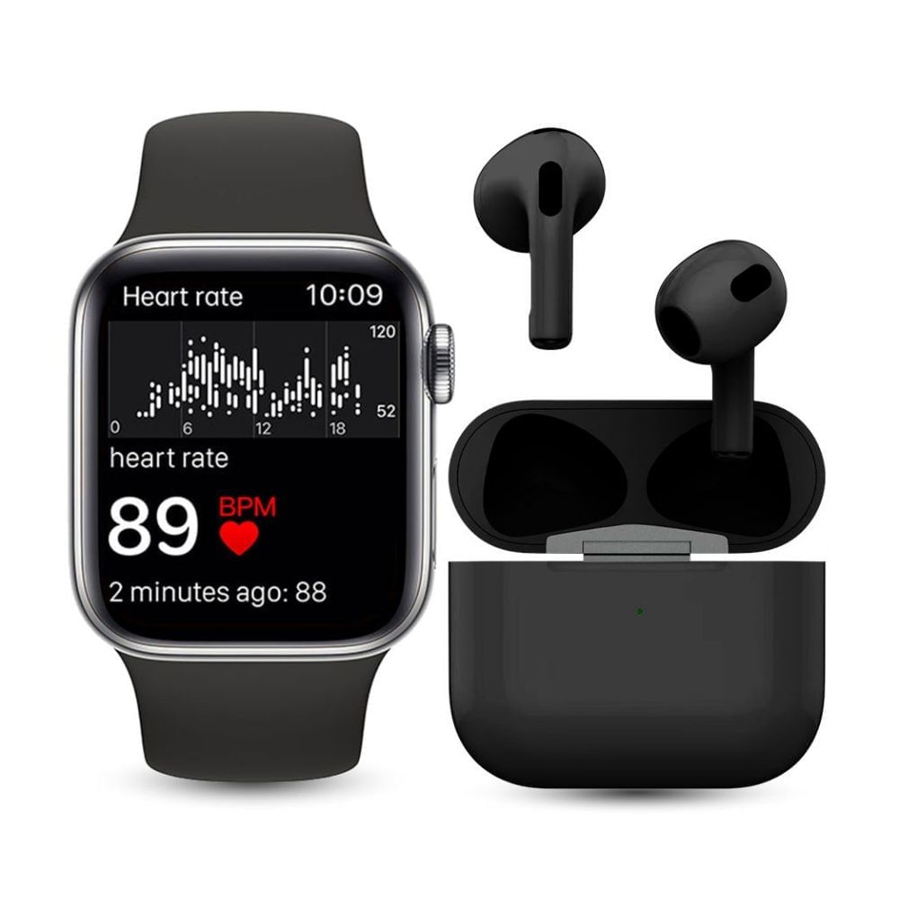 Smartwatch + Tws Negro Prolink